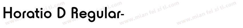 Horatio D Regular字体转换